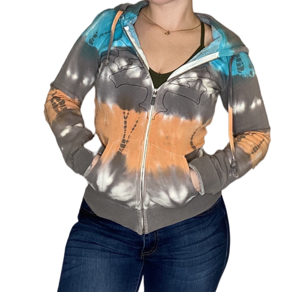 Multi colored hoodie